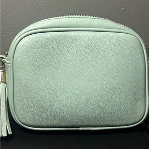 Sage green shoulder purse